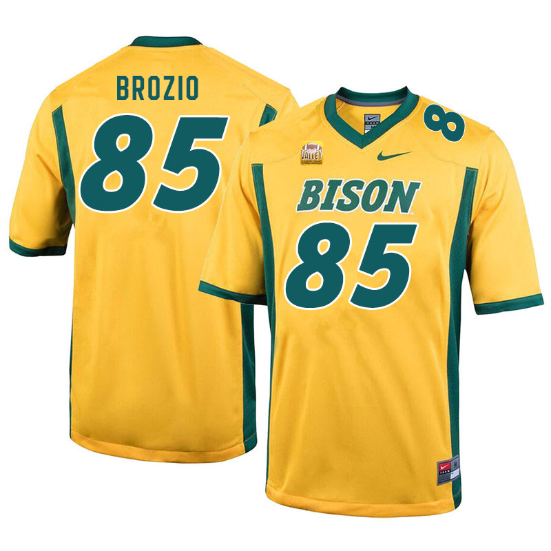 Men #85 Hunter Brozio North Dakota State Bison College Football Jerseys Sale-Yellow
